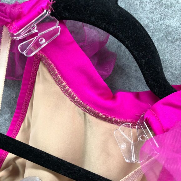 A Wish Come True Shortall Dance Costume Child SC Girls 5-7 Pink Sequin - Picture 7 of 9